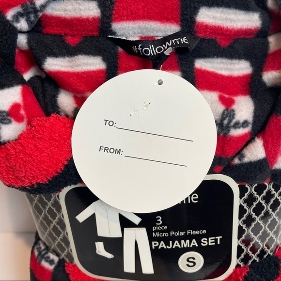 Follow Me PolarFleece Pajama Set NWT - Picture 3 of 8